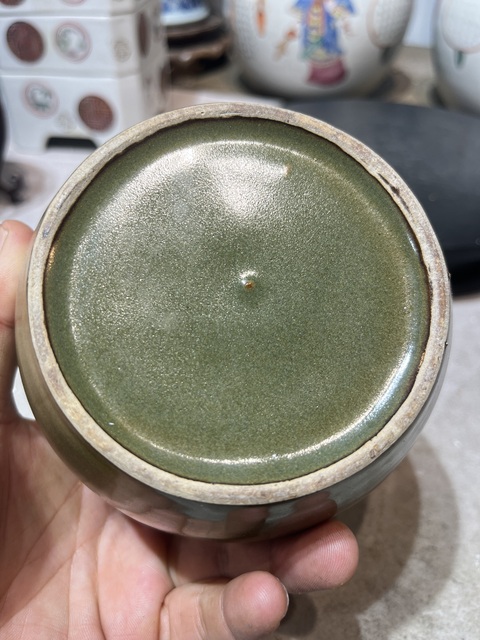 古玩陶瓷茶葉末釉罐真品鑒賞圖