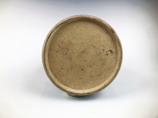 古玩陶瓷清中期·青花冰梅大竹節罐拍賣,當前價格288元