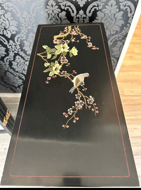 古玩雜項漆屏風真品鑒賞圖