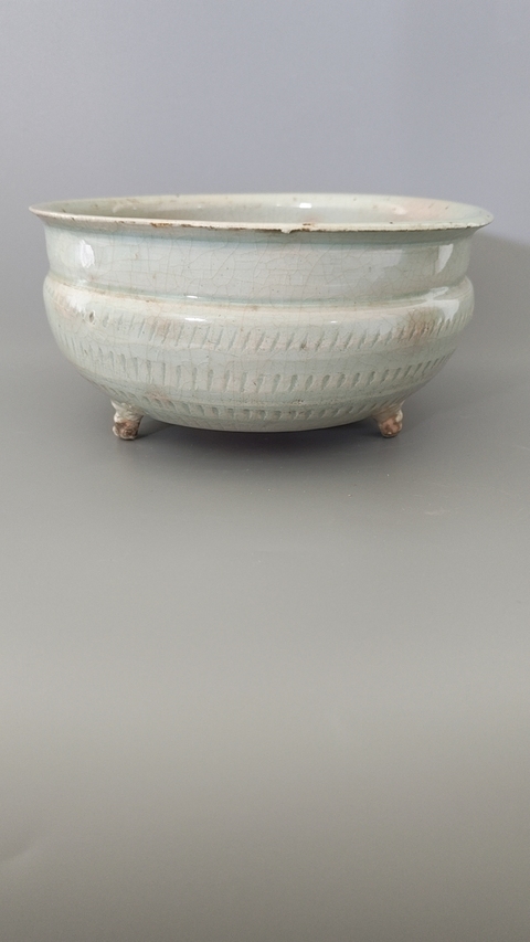 古玩陶瓷明代獸腳三足爐真品鑒賞圖