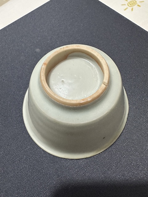 古玩陶瓷甜白釉撇口杯真品鑒賞圖