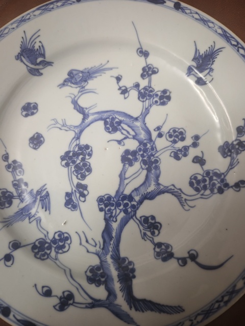 古玩陶瓷雍正青花盤真品鑒賞圖