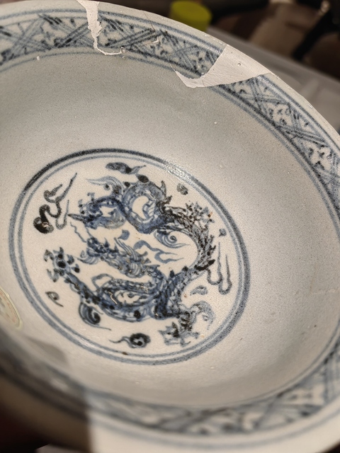 古玩陶瓷明 青花龍紋高足杯拍賣，當前價格28888元