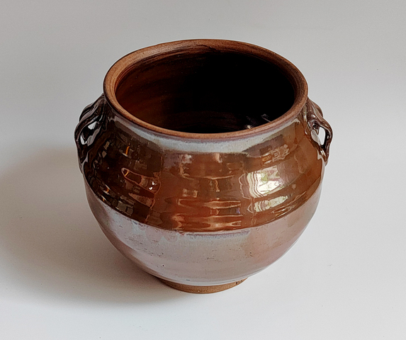 古玩陶瓷紫金釉四系罐真品鑒賞圖