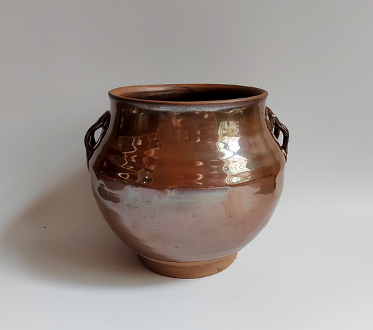 古玩陶瓷紫金釉四系罐真品鑒賞圖