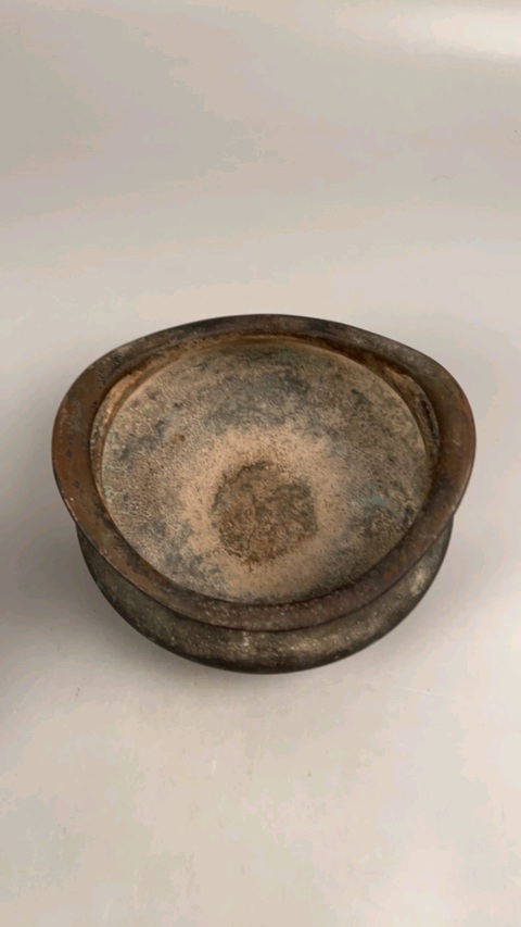 古玩銅器銅橋耳爐真品鑒賞圖