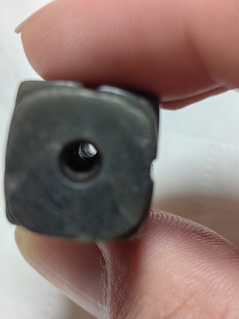 古玩玉器仿古玉琮型勒子真品鑒賞圖