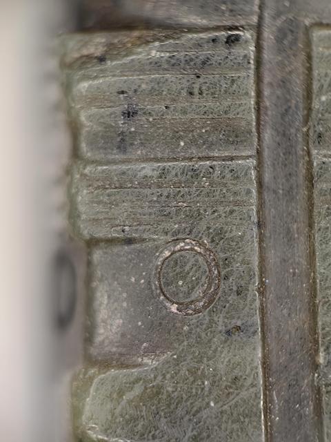 古玩玉器仿古玉琮型勒子真品鑒賞圖