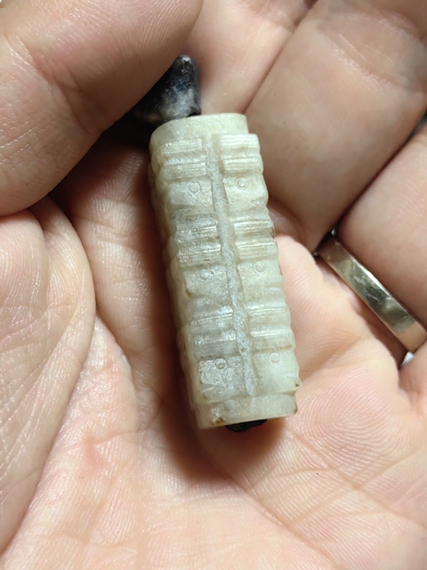 古玩玉器仿古玉琮真品鑒賞圖