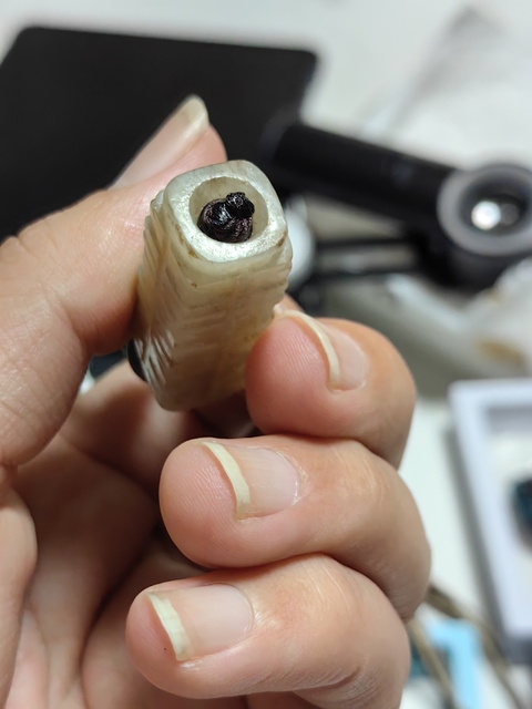 古玩玉器仿古玉琮真品鑒賞圖
