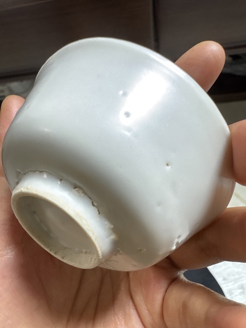 古玩陶瓷青白釉杯真品鑒賞圖