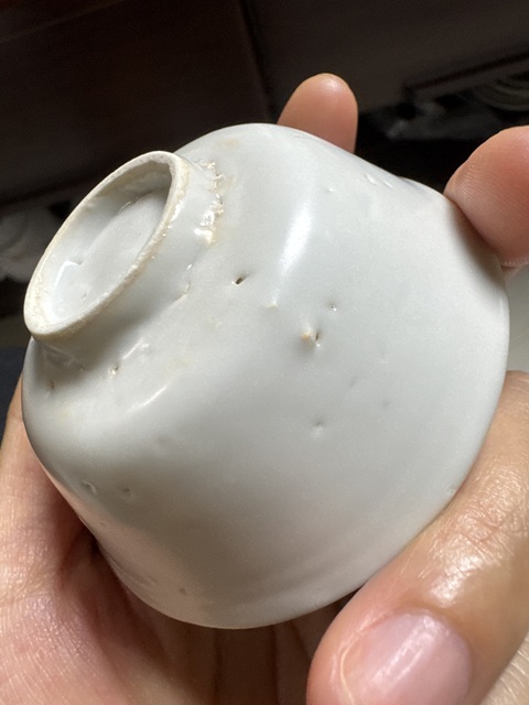 古玩陶瓷青白釉杯真品鑒賞圖
