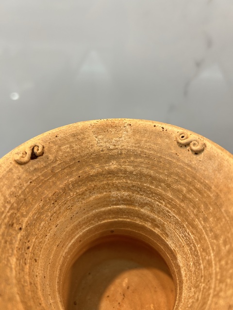 古玩陶瓷原始青瓷渣斗真品鑒賞圖