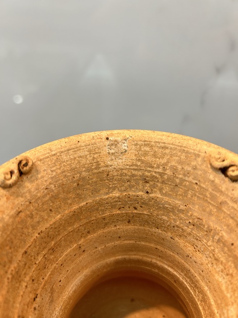古玩陶瓷原始青瓷渣斗真品鑒賞圖