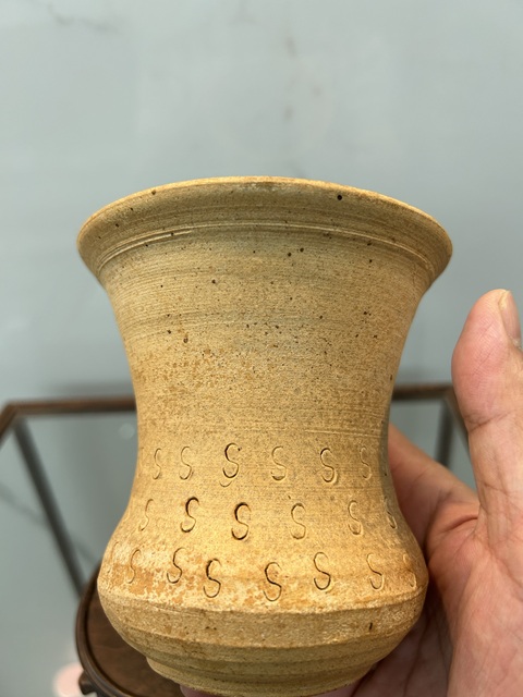 古玩陶瓷原始青瓷渣斗真品鑒賞圖