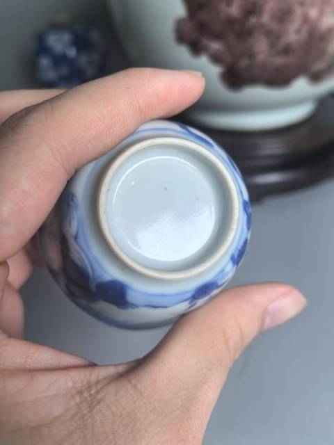 古玩陶瓷青花杯真品鑒賞圖