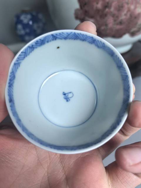古玩陶瓷青花杯真品鑒賞圖