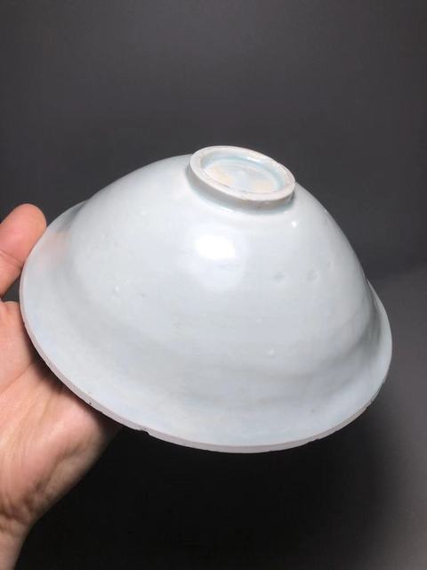 古玩陶瓷青白釉娃娃碗真品鑒賞圖