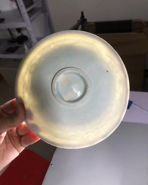 古玩陶瓷青白釉娃娃碗真品鑒賞圖