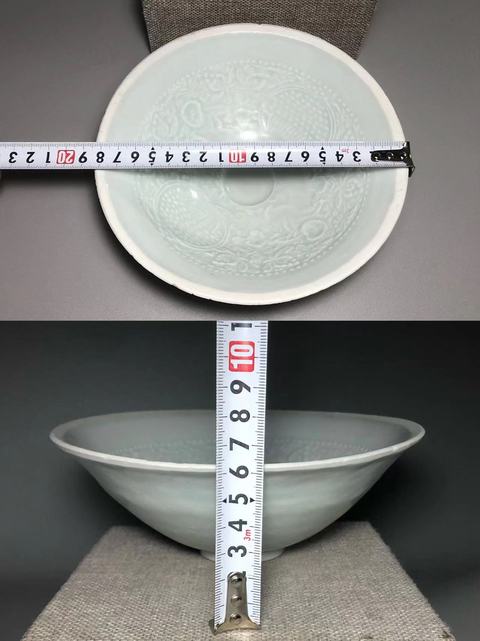 古玩陶瓷青白釉娃娃碗真品鑒賞圖