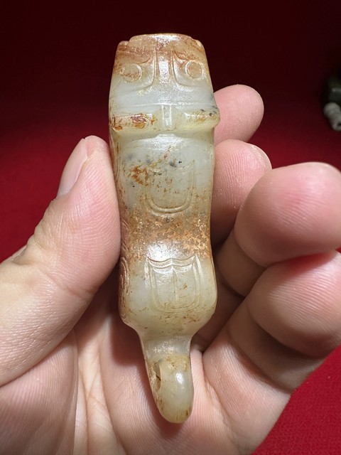 古玩玉器玉虎型件真品鑒賞圖