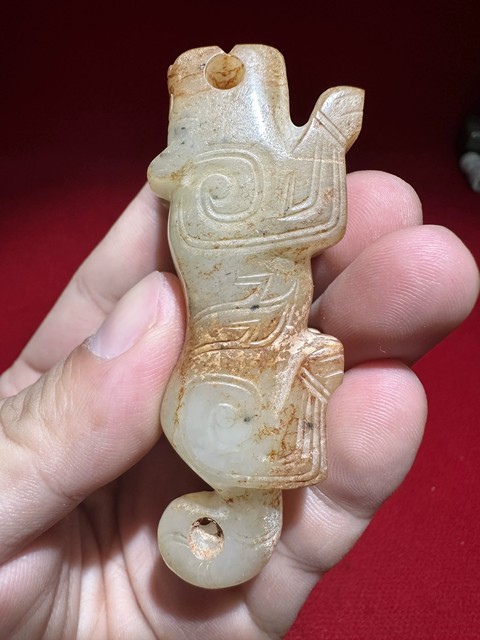 古玩玉器玉虎型件真品鑒賞圖