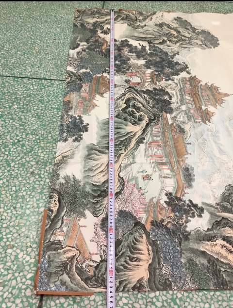 古玩字畫錢塘觀潮真品鑒賞圖