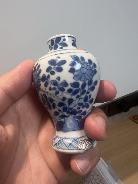 古玩陶瓷青花小將軍罐真品鑒賞圖