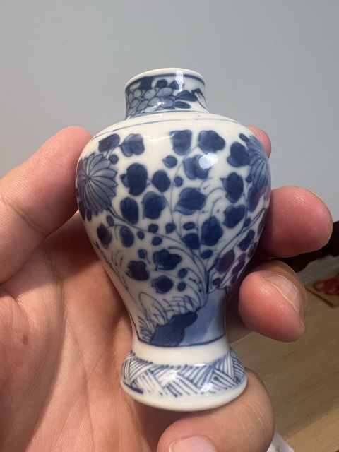 古玩陶瓷青花小將軍罐真品鑒賞圖