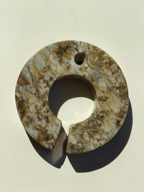 古玩玉器仿古玉玦真品鑒賞圖