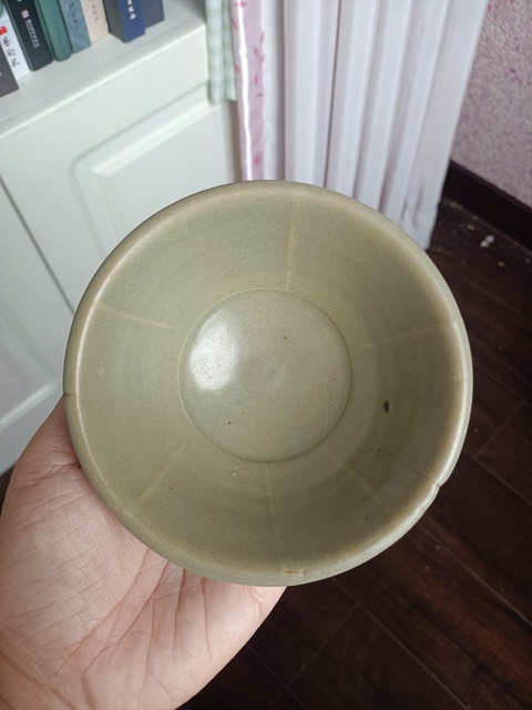 古玩陶瓷北宋耀州窯外刻花盞拍賣，當前價格2600元