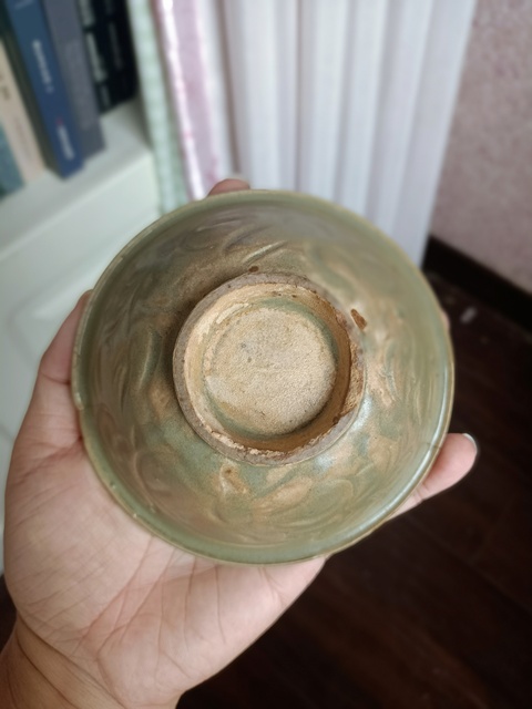 古玩陶瓷北宋耀州窯外刻花盞拍賣，當前價格2600元