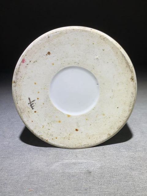 古玩陶瓷粉彩人物故事紋帽筒真品鑒賞圖