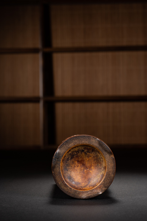 古玩雜項竹雕筆筒真品鑒賞圖