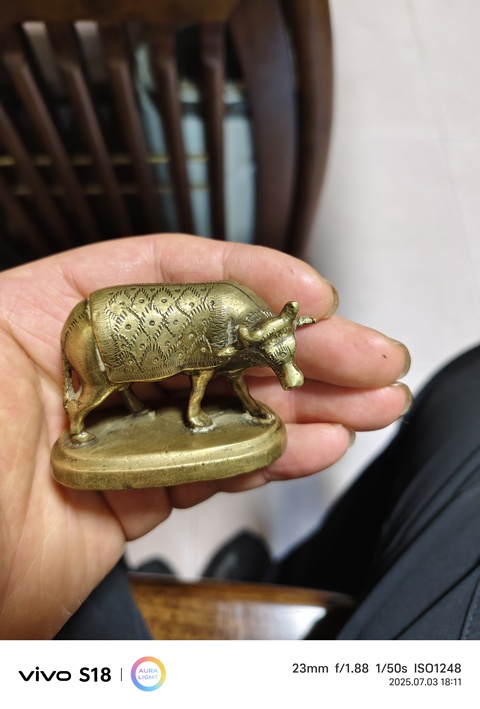 古玩銅器銅牛真品鑒賞圖