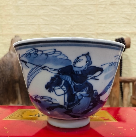 古玩陶瓷清光緒 青花杯真品鑒賞圖