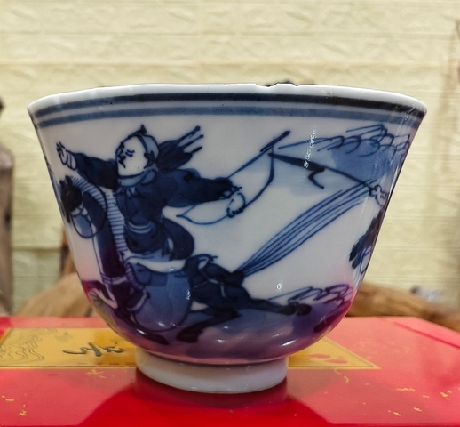 古玩陶瓷清光緒 青花杯真品鑒賞圖