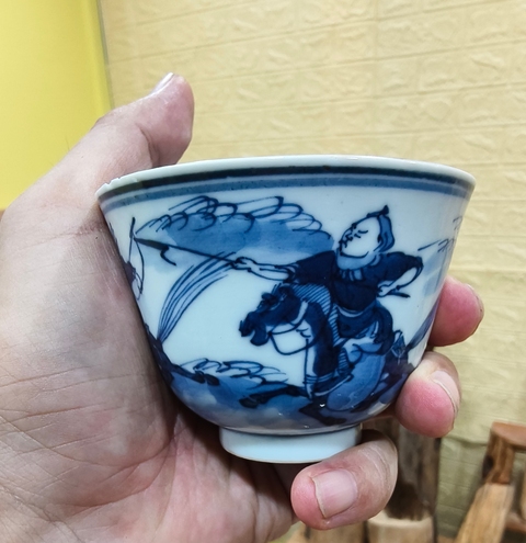 古玩陶瓷清光緒 青花杯真品鑒賞圖