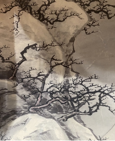 古玩字畫金城款雪景山水人物真品鑒賞圖
