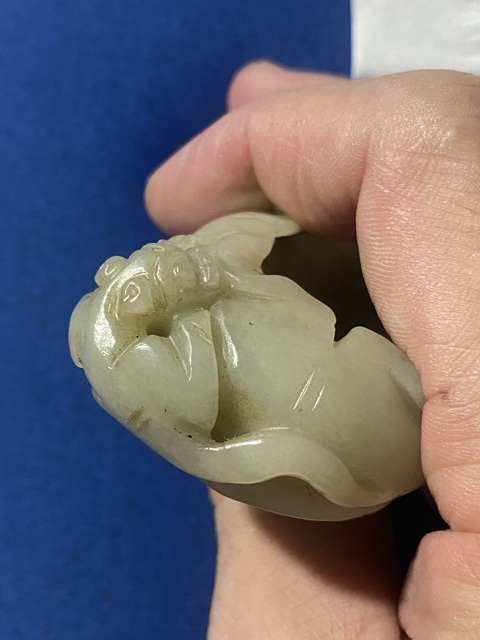 古玩玉器青白玉洗真品鑒賞圖
