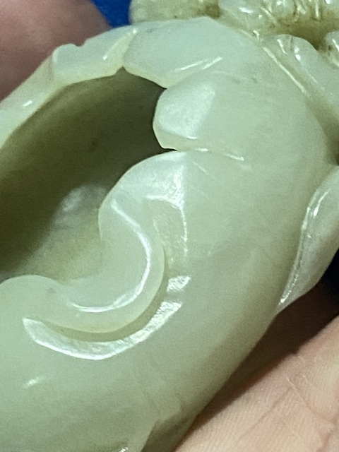 古玩玉器青白玉洗真品鑒賞圖