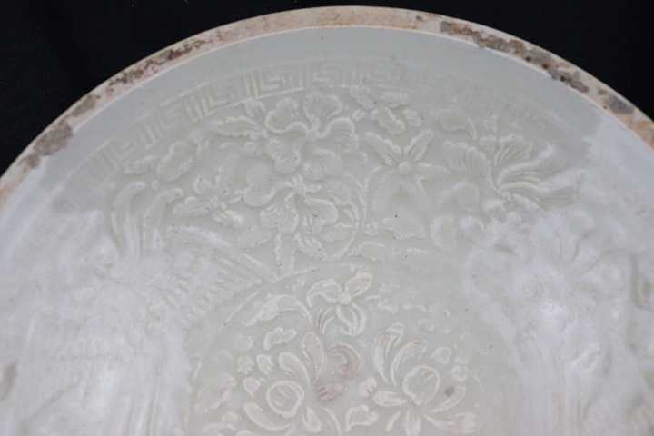 古玩陶瓷南定雙鳳紋盤真品鑒賞圖