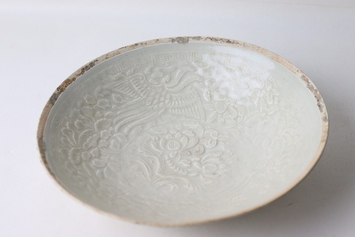 古玩陶瓷南定雙鳳紋盤真品鑒賞圖