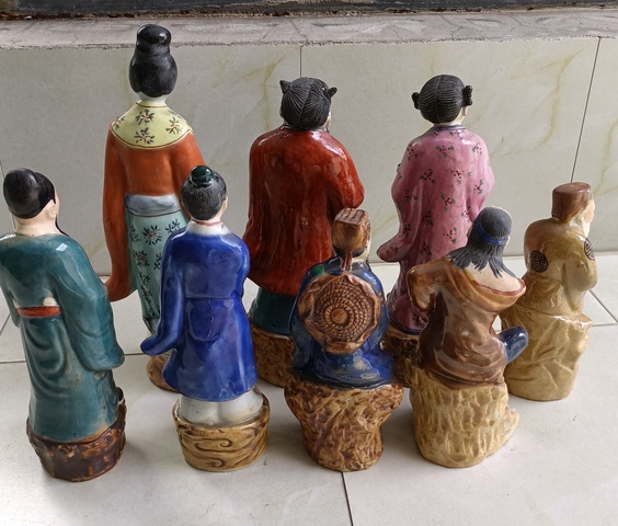 古玩陶瓷八仙人物塑像真品鑒賞圖