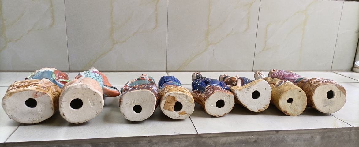 古玩陶瓷八仙人物塑像真品鑒賞圖