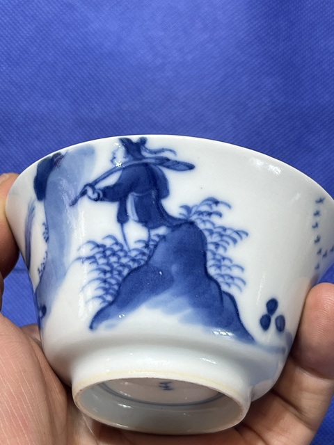 古玩陶瓷青花杯真品鑒賞圖