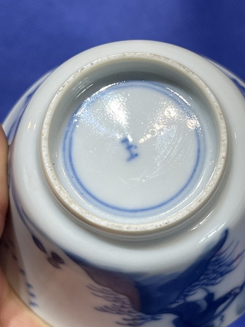 古玩陶瓷青花杯真品鑒賞圖