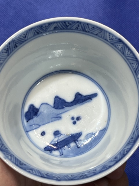 古玩陶瓷青花杯真品鑒賞圖