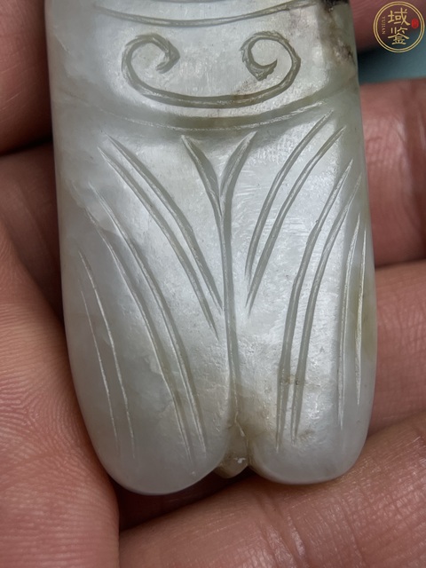 古玩玉器玉佩蟬真品鑒賞圖