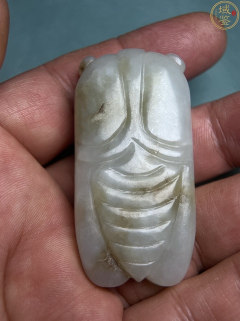 古玩玉器玉佩蟬真品鑒賞圖